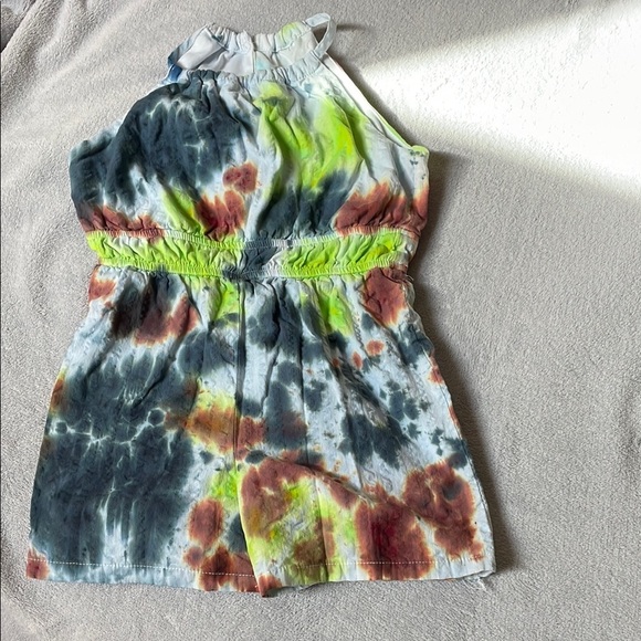 Kids Tie-Dye Halter Romper - Picture 1 of 8